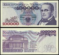 100.000 złotych  16.11.1993, seria AD 0462916, m