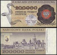 200.000 złotych  1.12.1989, seria P 0050828, wyś