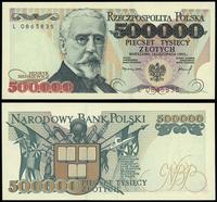 500.000 złotych  16.11.1993, seria L 0865835, wy