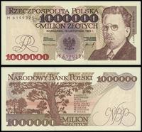 1.000.000 złotych  16.11.1993, seria M 6199325, 
