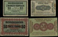 zestaw banknotów 17.04.1916, 20 i 50 kopiejek or