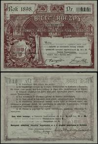 bilet roczny za 1898 r., numeracja 414, niewypeł