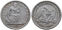 1/2 dolara 1857 O, Nowy Orlean, typ Liberty, rys