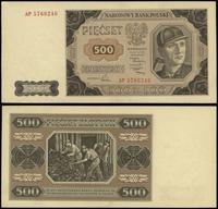 500 złotych 1.07.1948, seria AP 5766246, złamane