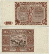 100 złotych 15.07.1947, seria F 6152854, wyśmien