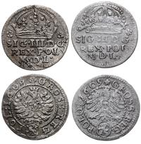 Polska, zestaw dwóch groszy, 1608 i 1609