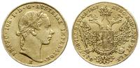 dukat 1857 E, Karlsburg, złoto 3.41 g, lekko czy
