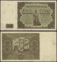 1.000 złotych 15.07.1947, seria F 4567367, parok