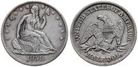 1/2 dolara 1858 O, Nowy Orlean, typ Liberty