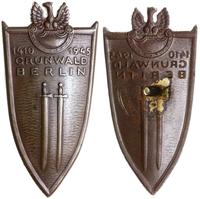 Odznaka Grunwaldzka, u góry Orzeł legionowy, pon