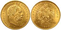 4 floreny=10 forintów 1892, złoto 3.22g, nowe bi