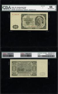 50 złotych 1.07.1948, seria EL 4694470, banknot 