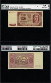 100 złotych 1.07.1948, seria KR 3713713, banknot