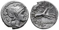 denar 109/108 pne, Rzym, Aw: Głowa Romy w prawo,