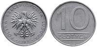10 złotych 1988, Warszawa, aluminium 2.12 g, bar