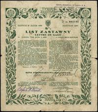 Polska, 8% list zastawny na 1.000 złotych w złocie, 1.07.1926