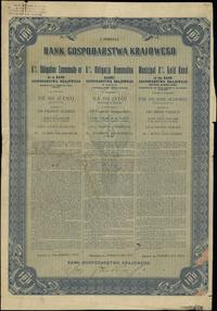 Rzeczpospolita Polska 1918-1939, 8% obligacja komunalna na 100 złotych w złocie, 1.10.1924