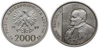 2.000 złotych 1989, Warszawa, PRÓBA NIKIEL, Jan 