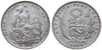 1/2 sola 1929, Lima, srebro próby 500 12.27 g, K