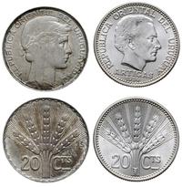zestaw: 20 centesimos 1942 i 20 centesimos 1954,