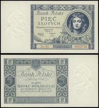 5 złotych 2.01.1930, seria BX 0062728, piękne, L