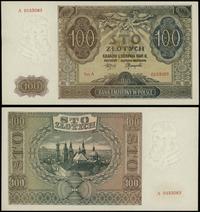 100 złotych 1.08.1941, seria A 0153083, piękne, 