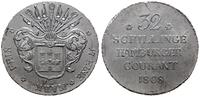 32 szylingi 1808, Hamburg, srebro 18.14 g, bardz