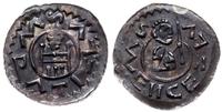 denar 1061-1086, Aw: Książę siedzący na tronie n