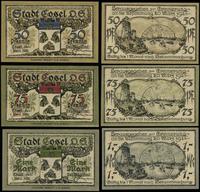 zestaw bonów 50, 75 fenigów i 1 marka 1.04.1921,