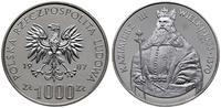 1.000 złotych 1987, Warszawa, PRÓBA; Kazimierz I