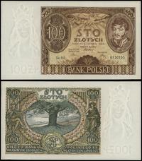 100 złotych 9.11.1934, seria BD 0130135, przegię