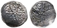 denar ok. 1177-1201, Wrocław, Aw: W 9 polach dwu