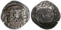 moneta tatarska z kontrmarką przedstawiającą zwi