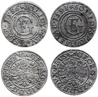 Prusy Książęce 1525-1657, zestaw: 2 x szeląg, 1591 i 1596 (rzadszy rocznik)