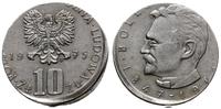 Polska, destrukt monety o nominale 10 złotych, 1975