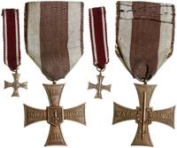 Krzyż Walecznych 1944 wraz z miniaturą, pierście