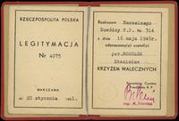 Polska, Krzyż Walecznych 1944 wraz z miniaturą