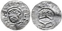 denar 1057-1082, Aw: Głowa margrabiego na wprost