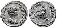 denar 196-211, Rzym, Aw: Głowa cesarzowej w praw