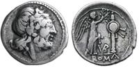 denar 211-208, nieokreślona mennica, Aw: Głowa J