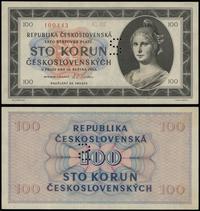 100 koron 16.04.1945, WZÓR, seria C 02, numeracj