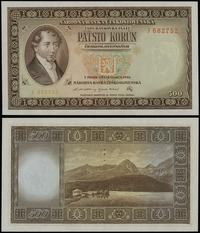 500 koron 12.03.1946, seria J 682752, perforacja