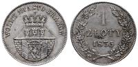 1 złoty 1835, Wiedeń, leciutko przetarte tło mon
