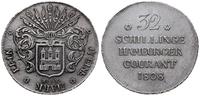 32 szylingi 1808, Hamburg, srebro 18.09 g, AKS 1