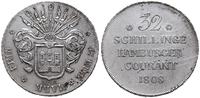 32 szylingi 1808, Hamburg, srebro 18.25 g, AKS 1