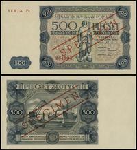 500 złotych 15.07.1947, seria P4 284504, czerwon