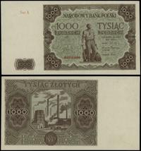 1.000 złotych 15.07.1947, seria A 0000000, bez n