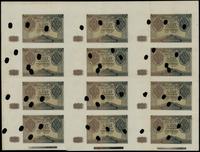 12 x 100 złotych 1.08.1941, bez serii i numeracj