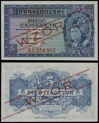 5 złotych 15.08.1939, seria A 1234567, czerwony 