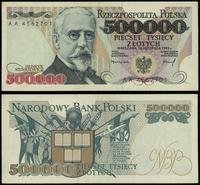 500.000 złotych 16.11.1993, seria AA 4562701, zł
